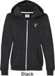 Buck Deer Patch Pocket Print Ladies Full Zip Hoodie