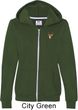 Buck Deer Patch Pocket Print Ladies Full Zip Hoodie