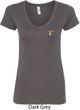 Buck Deer Patch Pocket Print Ladies V-neck