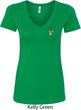 Buck Deer Patch Pocket Print Ladies V-neck