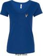 Buck Deer Patch Pocket Print Ladies V-neck