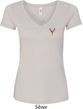 Buck Deer Patch Pocket Print Ladies V-neck