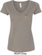 Buck Deer Patch Pocket Print Ladies V-neck