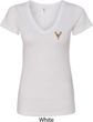 Buck Deer Patch Pocket Print Ladies V-neck