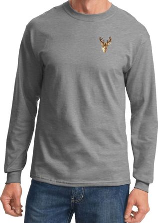 Buck Deer Patch Pocket Print Long Sleeve