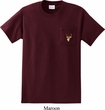 Buck Deer Patch Pocket Print Mens Pocket T-shirt