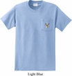 Buck Deer Patch Pocket Print Mens Pocket T-shirt