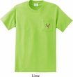 Buck Deer Patch Pocket Print Mens Pocket T-shirt