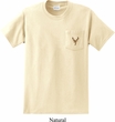 Buck Deer Patch Pocket Print Mens Pocket T-shirt