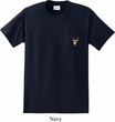 Buck Deer Patch Pocket Print Mens Pocket T-shirt