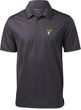 Buck Deer Patch Pocket Print Mens Textured Polo