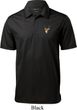 Buck Deer Patch Pocket Print Mens Textured Polo