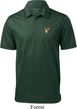 Buck Deer Patch Pocket Print Mens Textured Polo