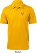 Buck Deer Patch Pocket Print Mens Textured Polo