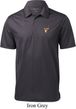 Buck Deer Patch Pocket Print Mens Textured Polo