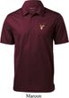 Buck Deer Patch Pocket Print Mens Textured Polo
