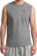 Buck Deer Patch Pocket Print Muscle Shirt