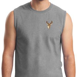 Buck Deer Patch Pocket Print Muscle Shirt Buck Deer Patch Pocket Print Muscle Shirt