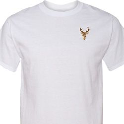 Buck Deer Patch Pocket Print Tall T-shirt Buck Deer Patch Pocket Print Tall T-shirt