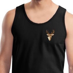 Buck Deer Patch Pocket Print Tank Top Buck Deer Patch Pocket Print Tank Top