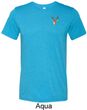 Buck Deer Patch Pocket Print Tri Blend T-shirt