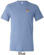 Buck Deer Patch Pocket Print Tri Blend T-shirt