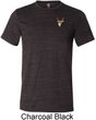 Buck Deer Patch Pocket Print Tri Blend T-shirt