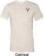 Buck Deer Patch Pocket Print Tri Blend T-shirt