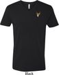 Buck Deer Patch Pocket Print V-neck