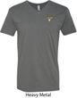 Buck Deer Patch Pocket Print V-neck