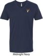 Buck Deer Patch Pocket Print V-neck