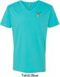 Buck Deer Patch Pocket Print V-neck