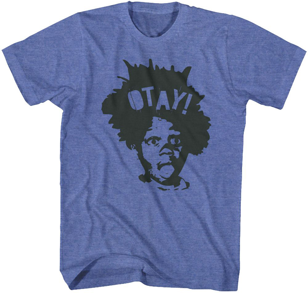Buckwheat The Big Otay Adult Heather Blue Tee Shirt Buckwheat of the