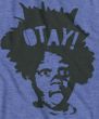 Buckwheat The Big Otay Adult Heather Blue Tee Shirt
