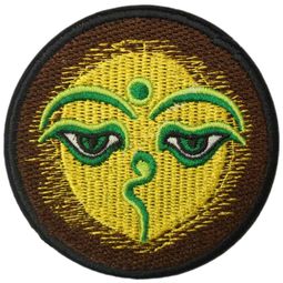 Buddha Eyes Iron On Applique Patch