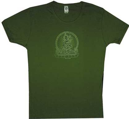 Buddha Logo Religion Ladies Junior T-Shirt Tee Shirt