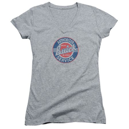 Buick Juniors V Neck Shirt Authorized Service Athletic Heather T-Shirt
