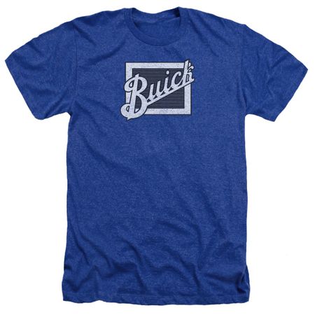 Buick Shirt Distressed Emblen Heather Royal Blue T-Shirt