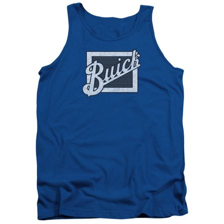 Buick Tank Top Distressed Emblen Royal Blue Tanktop