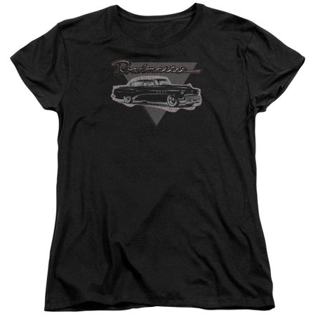 Buick Womens Shirt 1952 Roadmaster Black T-Shirt