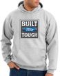 Built Ford Tough Hoodie Hooded Sweatshirt - Ford Logo Adult Ash Hoody