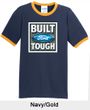 Built Ford Tough Ringer T-Shirts - Ford Logo Adult Tee Shirts