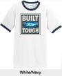 Built Ford Tough Ringer T-Shirts - Ford Logo Adult Tee Shirts