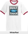 Built Ford Tough Ringer T-Shirts - Ford Logo Adult Tee Shirts