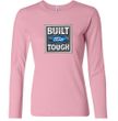 Built Ford Tough Shirt Ford Logo Ladies Long Sleeve Tee T-Shirt
