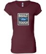Built Ford Tough Shirt Ford Logo Ladies Longer Length Tee T-Shirt
