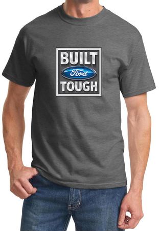 Built Ford Tough Shirt Ford Logo Mens Charcoal Tee T-Shirt