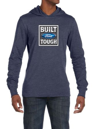Built Ford Tough Shirt Ford Logo Mens Lightweight Hoodie Tee T-Shirt