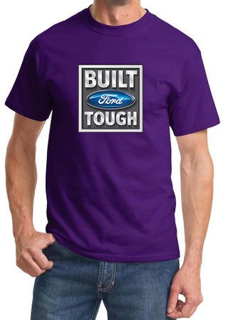 Built Ford Tough Shirt Ford Logo Mens Purple Tee T-Shirt