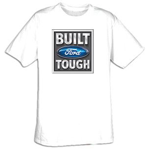 Built Ford Tough T-Shirts - Ford Logo Adult Tee Shirts